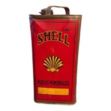 bidon huile ancien Shell