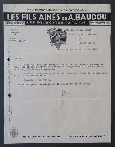 Facture 1937 les - facture,