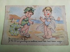 cpa fantaisie Humour Illustration   Vintage Enfants Gougeon Sport 