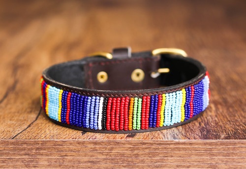 Collier pour chien cuir - pour, en