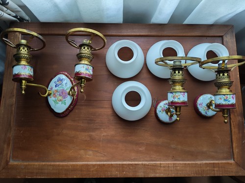Appliques murales anciennes - , en