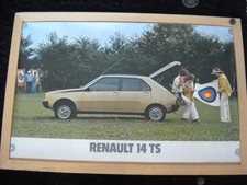 AFFICHE POSTER RENAULT 14 TS - R14 TS