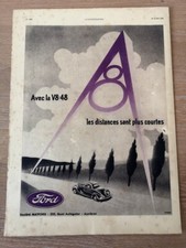 Publicité de 1935 Automobile FORD V8-48 distances plus courtes - Matford -  2600