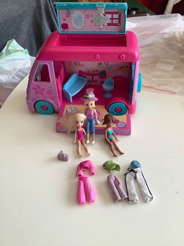 Lot polly pocket camping car - camping,