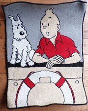 Tintin - Tapis en Laine Axis - Les Cigares du Pharaon Tintin & Milou au Bastinga