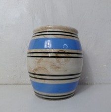 creil et montereau ancien pot en faience confiture conserves vintage