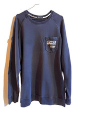 SUPERDRY sweat bleu marine