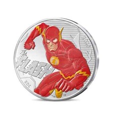 FRANCE 2025 	DC COMICS 10€ Silver FLASH Coin  -  Current Quality