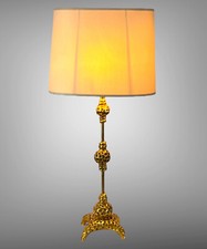 PIED DE LAMPE EN BRONZE DORÉ