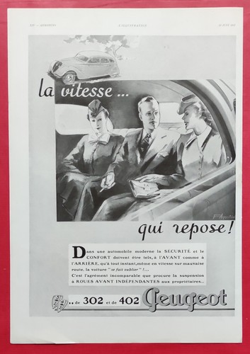 Publicité presse 1937