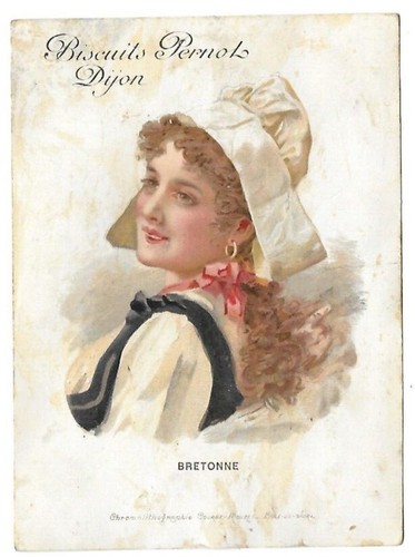 Ancien chromo publicité - chromo, fin