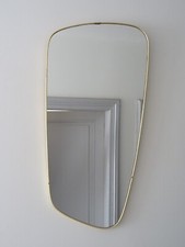 ancien GRAND miroir asymetrique old mirror annee 50 design RETRO GIO PONTI