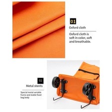 Panier léger pliable avec sac pour un transport et un rangement faciles