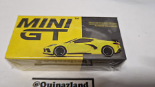 Mini GT Chevrolet Corvette Stingray Accelerate Yellow Metallic LHD n° 195 (NP27)