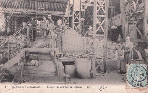 Carte postale ancienne mines - postale,