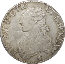 France - Louis XVI (1774-1791), Ecu 1790 I (Limoges)