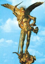 50 LE MONT SAINT MICHEL LA STATUE DE L ARCHANGE