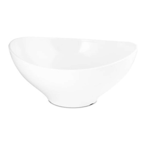Bol salade ovale blanc - salade, en