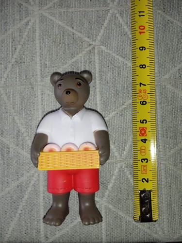 Figurine pvc petit ours brun - pvc,