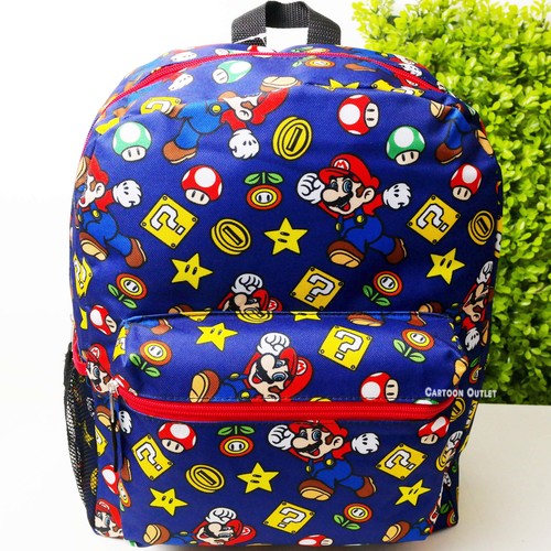 Mario large backpack allover - mario,
