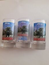3 Verres tube Patis JANOT, RICARD , anis,absinthe,alcool,bar,bistrot, Ricard