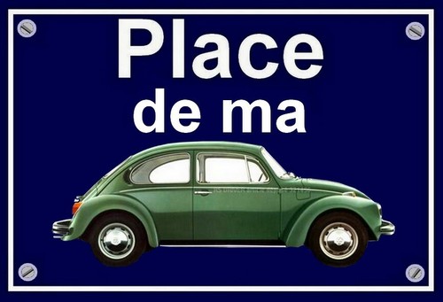 Plaque place de - de, ma
