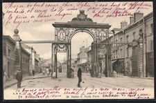 CPA Reims, Porte Paris 1906 