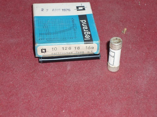 Fusible cartouche réf 10 - cartouche,