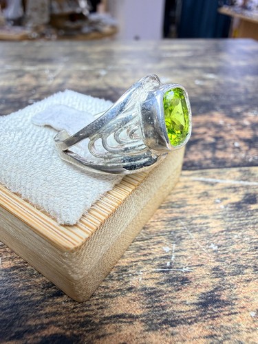 Bague péridot taille - bague,
