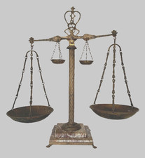 Trébuchet de bijoutier double