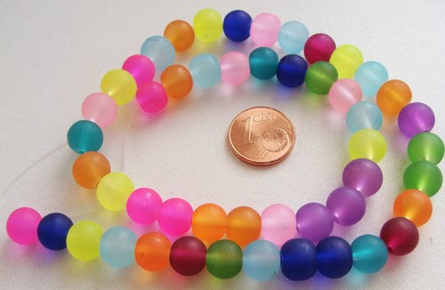 Perles rondes mix couleurs - rondes,