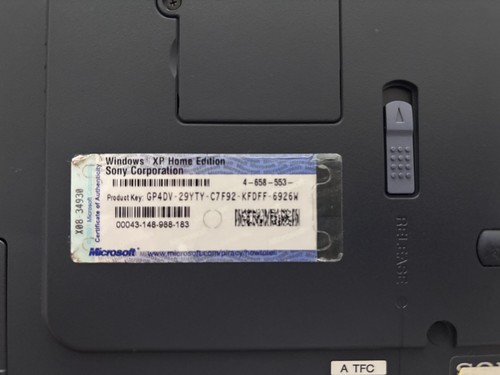 Sony vaio pcg - vaio, pcg-9e2m
