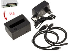 Dock SSD U2 NGFF SFF8639 Liaison USB3.1 A ou C. Alim 3A Débit 900MB/s