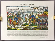 Image d'épinal Pellerin NAPOLEON BONAPARTE La Bataille d'Iéna  (Af/9)