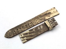 Montre Band Ceinture Luxe Lizard Crème Plat Artisanal Made IN Italy Divers