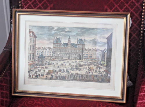 Vue optique gravure xviiie - optique,