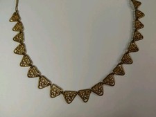 Collier Draperie Laiton Doré