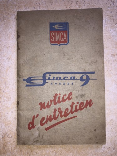 Simca aronde notice - simca,