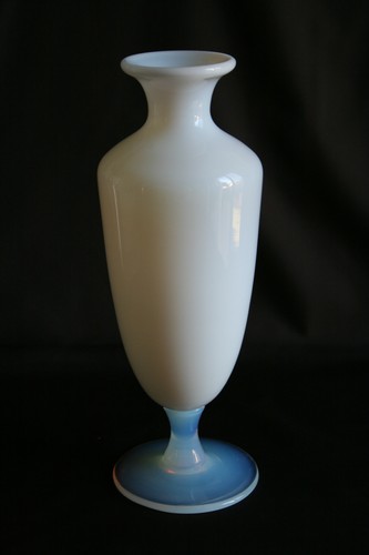 Grand vase opaline blanche - opaline,