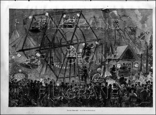 Une page gravure 1875 - 1875,