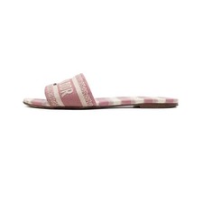 Dior Mules obliques roses pour