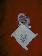 Doudou Peluche Mouchoir Gris