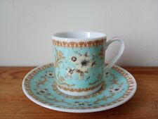 tasse à café et soucoupe porcelaine chinoise.Chine,vert,Minton,collection.