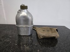 Gourde britannique WW2 inscription soldat  Indochine France marine