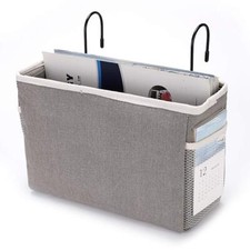 Panier de rangement à suspendre pour lit bureau maison école dortoir gris