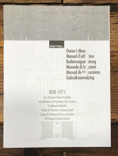 Rotel rmb 1075 amplifier - rotel,