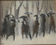 Tableau de Manolo Ruiz Pipo , huile sur toile , signée , en parfait état.