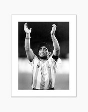 Affiches Diego Armando Maradona, Coupe Du Monde Italie 1990 tirage Photo Art Fin