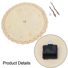 Horloge ronde en rotin