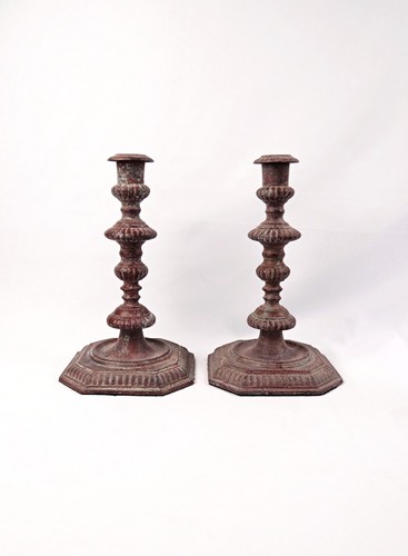 Paire bougeoirs flambeaux - paire, de
